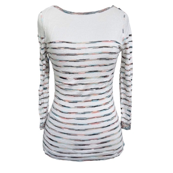 Stacia Bamboo Tencel Blend Striped Top Size XSMALL 3/4 Sleeves - Picture 6 of 6